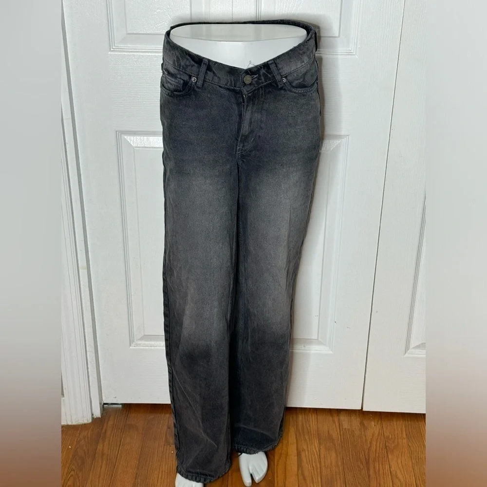 BDG Urban Outfitters Dipped V Wide Leg Jeans Women's Size 27 Gray